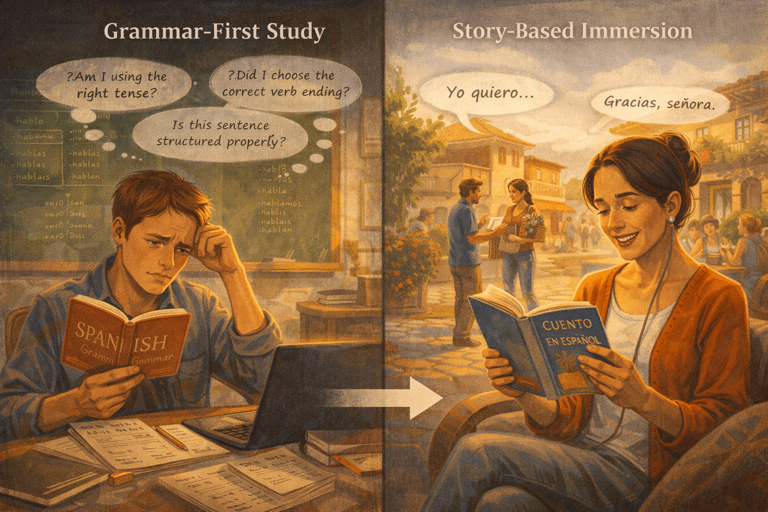 The Myth of Needing Grammar First to Learn Spanish